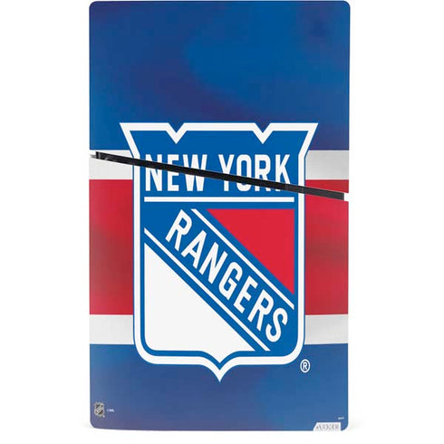 NHL New York Rangers Jersey PS5 Slim Digital Edition Console Skin